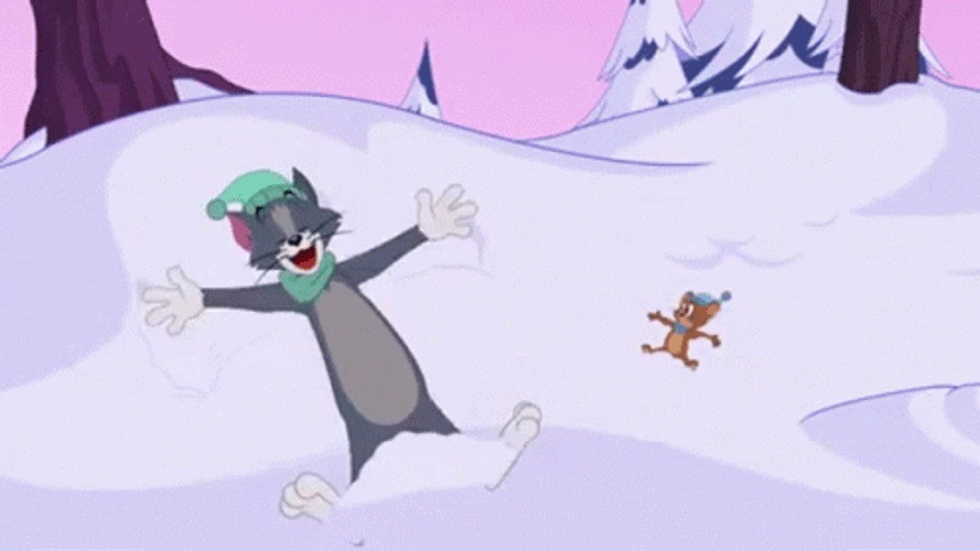 Tom And Jerry Snow Angel