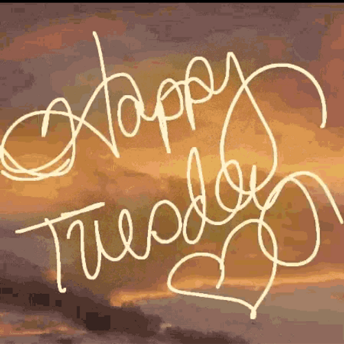 Happy Tuesday Aesthetic Calligraphy