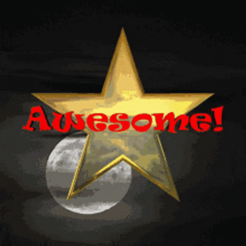 You Are Awesome Golden Star