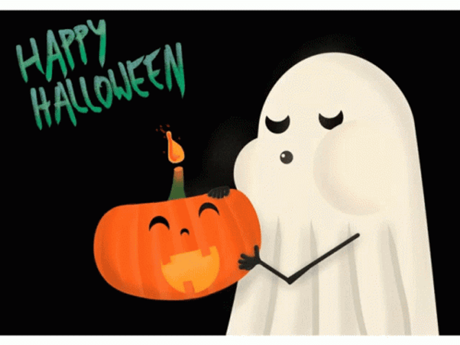 Happy Halloween White Ghost