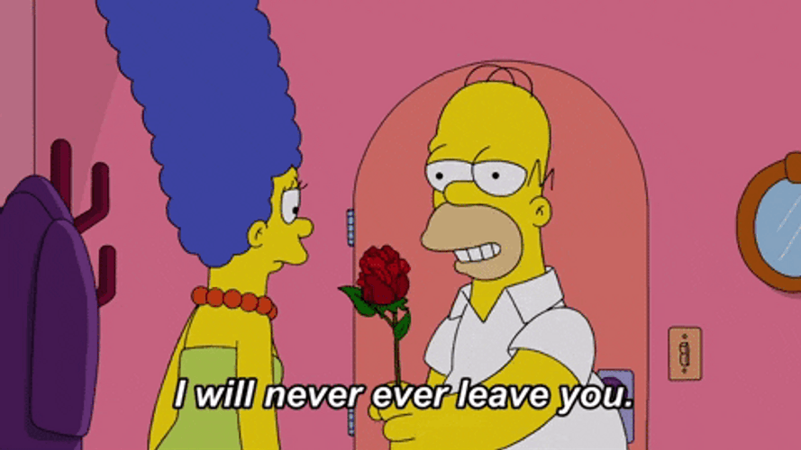 Homer Simpson Never Leave Rose