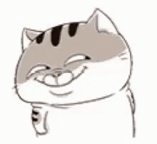 Cartoon Smirking Cat
