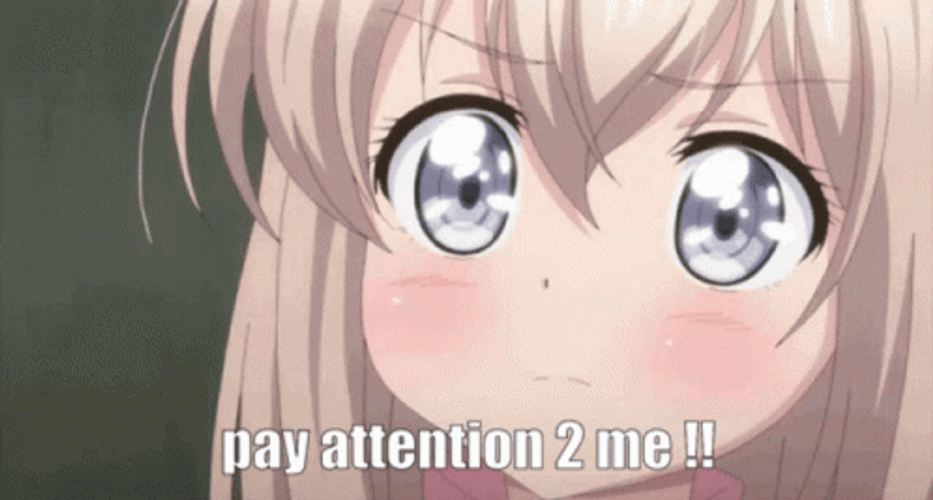 Annoyed Fluffy Anime Girl