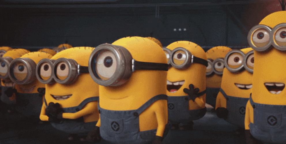 Minions Excitedly Waiting