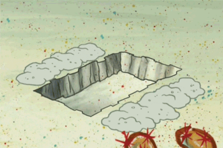 Spongebob Bury In Sand
