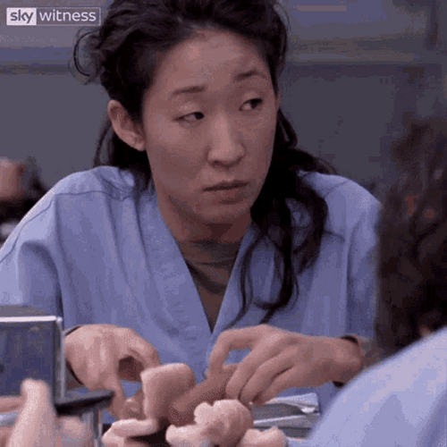 Cristina Grey&s Anatomy Eating Hot Dog