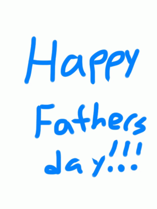 Happy Fathers Day Kid Handwriting