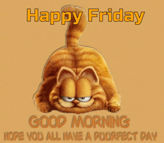 Good Morning Friday Garfield Puurfect Day