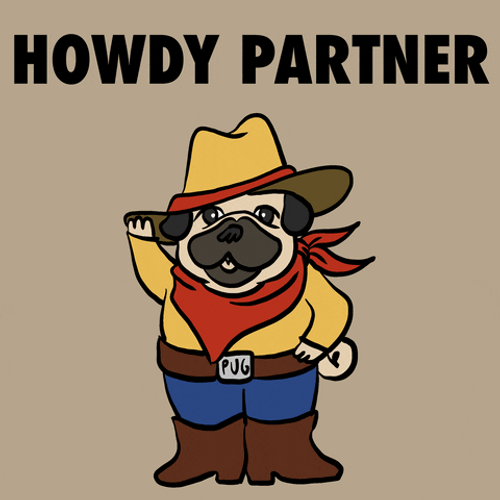Cowboy Dog Howdy Partner Greetings
