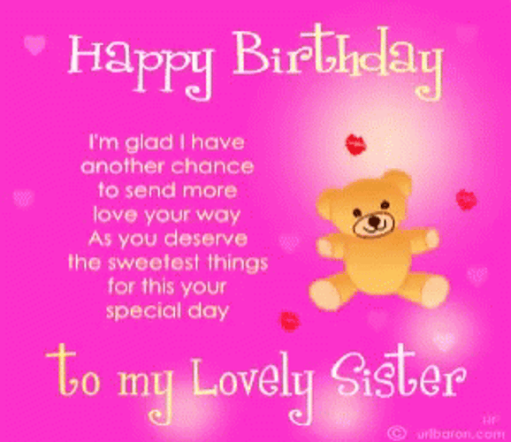 Lovely Sister Birthday Wish