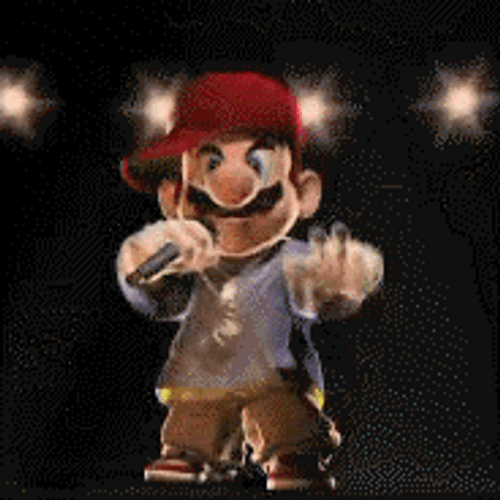 Rapper Gangsta Super Mario