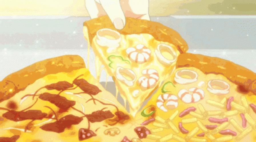 Aesthetic Anime Pizza
