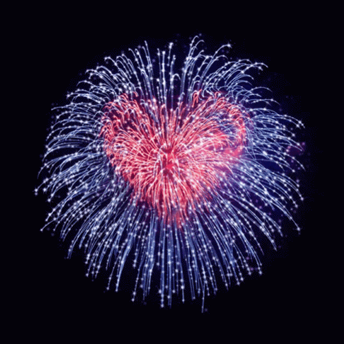 Sparkling Heart Fireworks