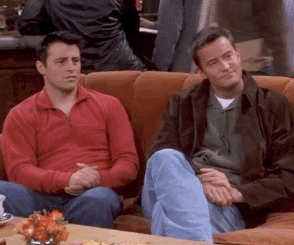 Friends Joey And Chandler Clapping