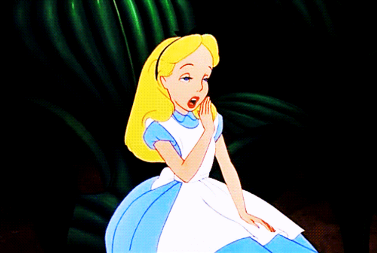 Alice In Wonderland Yawning