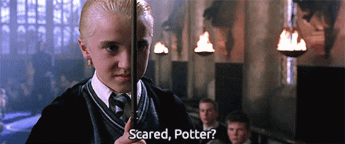 Draco Malfoy Scared Potter Duel