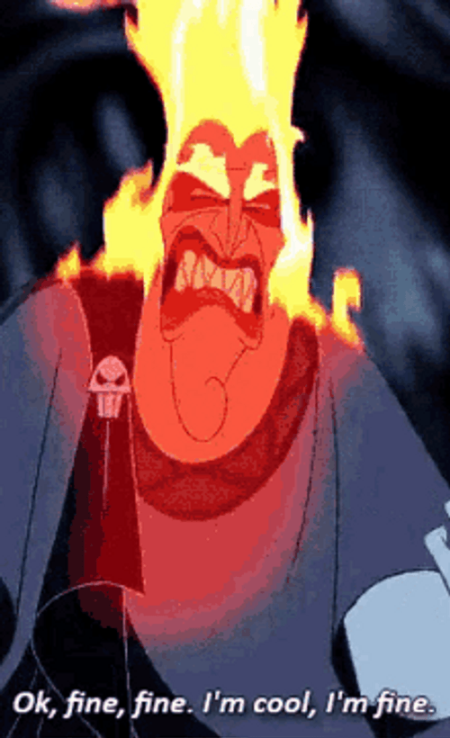 This Is Fine Hades Hercules
