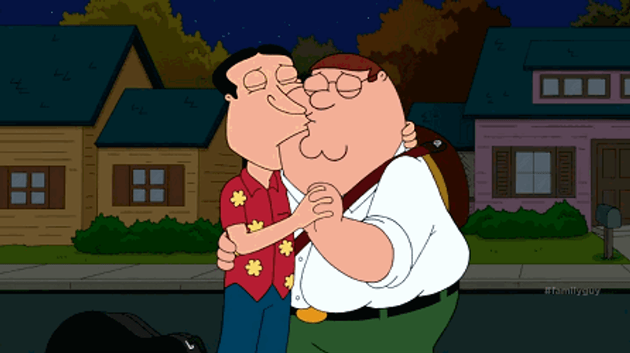 Family Guy Peter And Glenn Kissing
