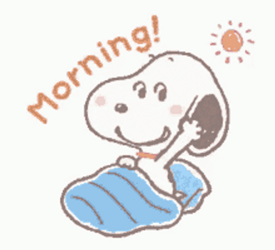 Happy Morning Snoopy