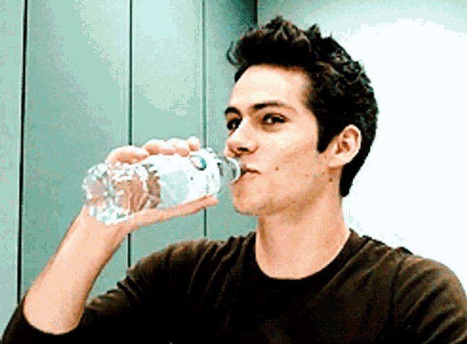 Dylan O&brien Laugh Water Spit