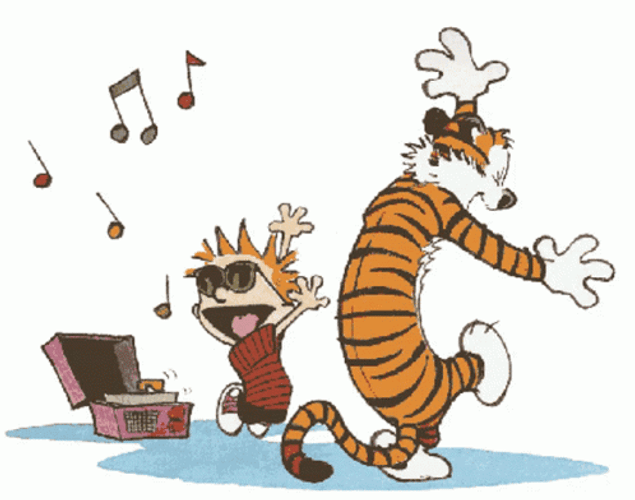 Calvin And Hobbes Music Dance Party