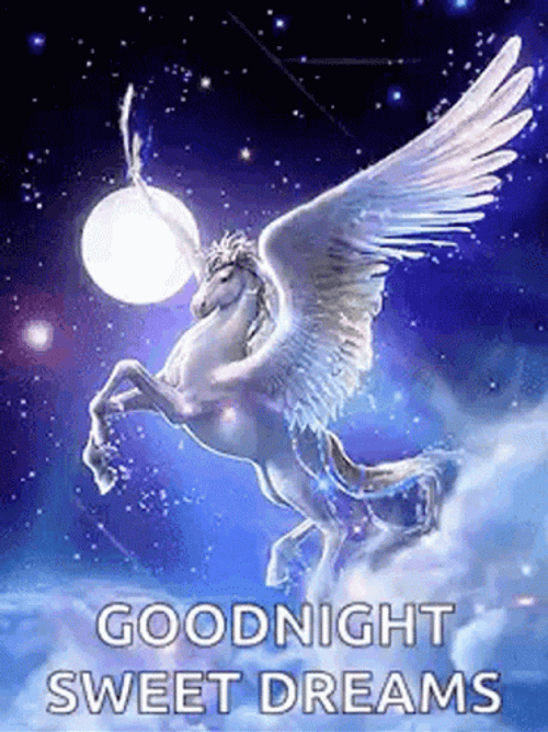 Good Night Sweet Dreams White Pegasus