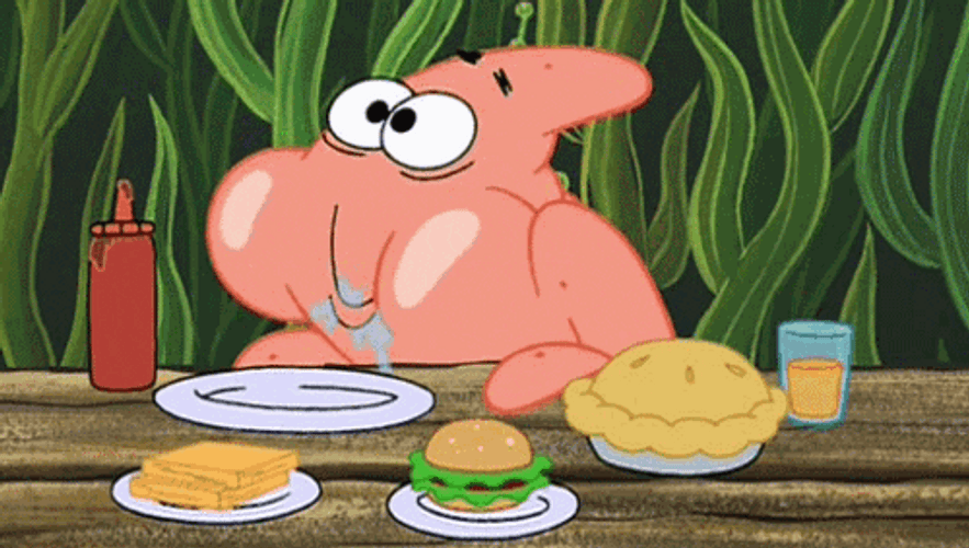 Patrick Star Eating Chewing