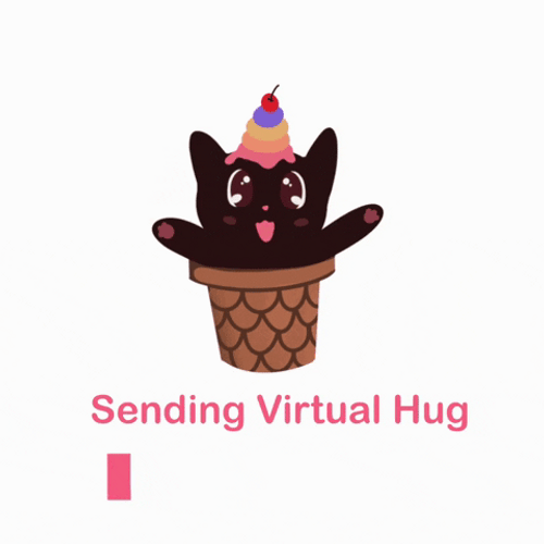 Cone Cat Virtual Hug