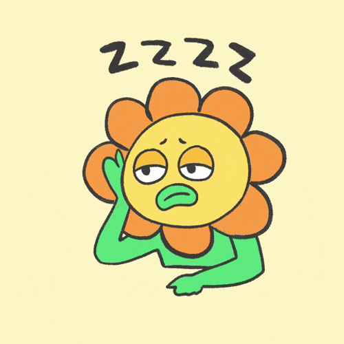 Bored Sleepy Sunflower