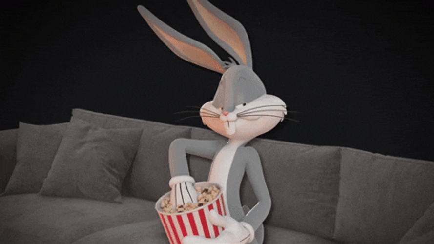 Popcorn Couch Bugs Bunny
