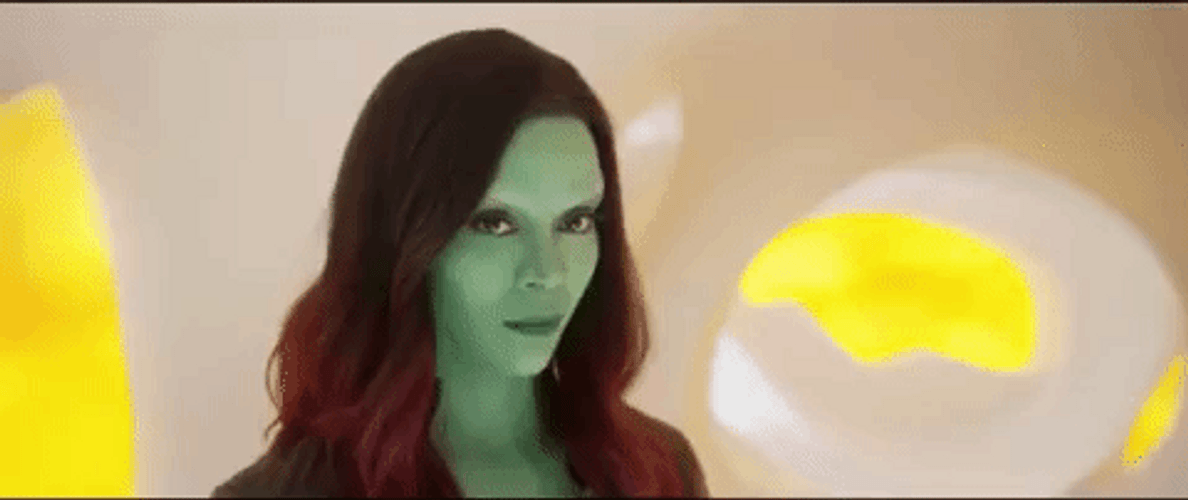 Blushing Gamora Guardians Of The Galaxy