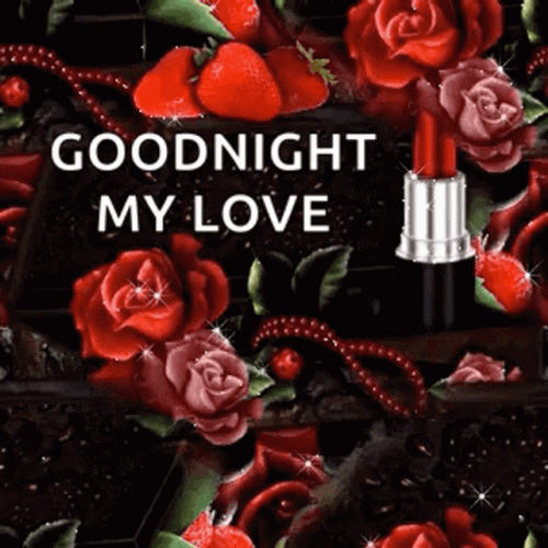 Love Good Night Sparkling Flowers