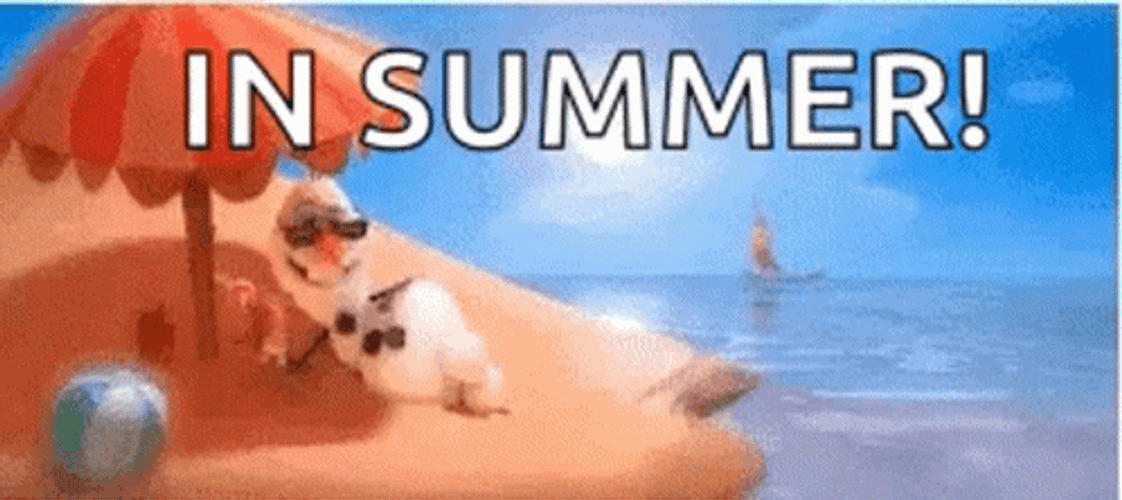 Olaf Summer Sunbathing