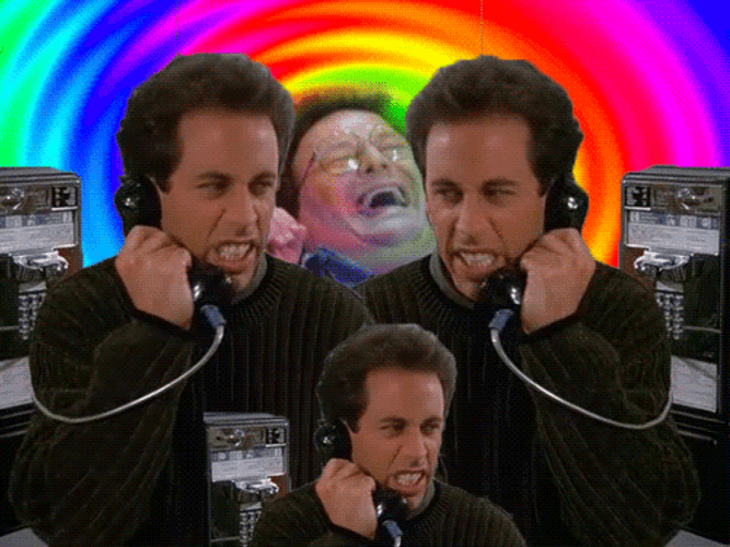 Collage Jerry Seinfeld Phone
