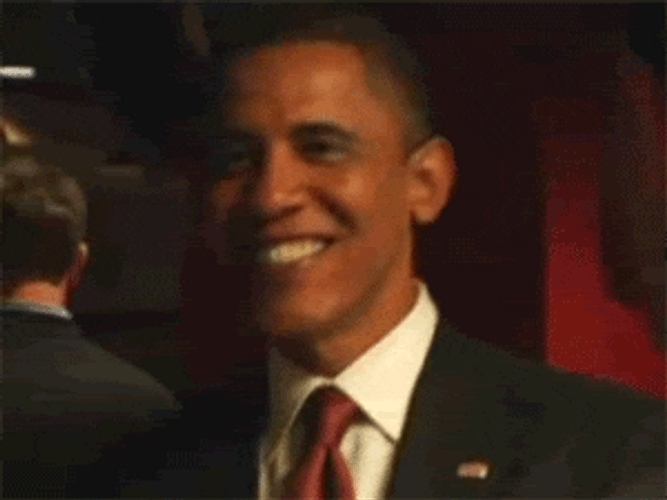 Happy Barack Obama