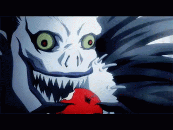 Death Note Ryuk Eating Apple