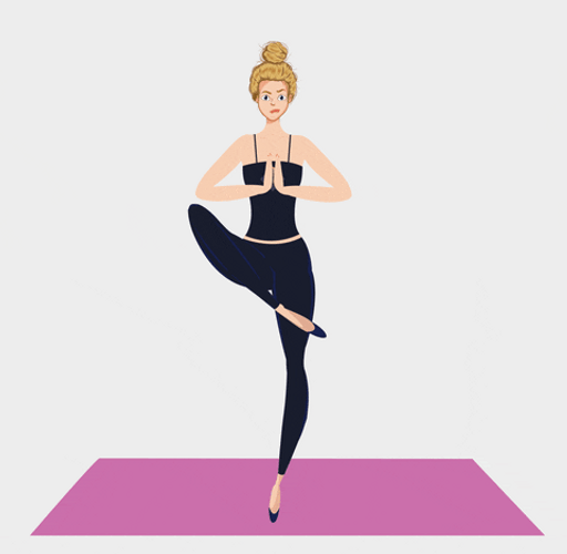 Yoga Home Workout Cartoon