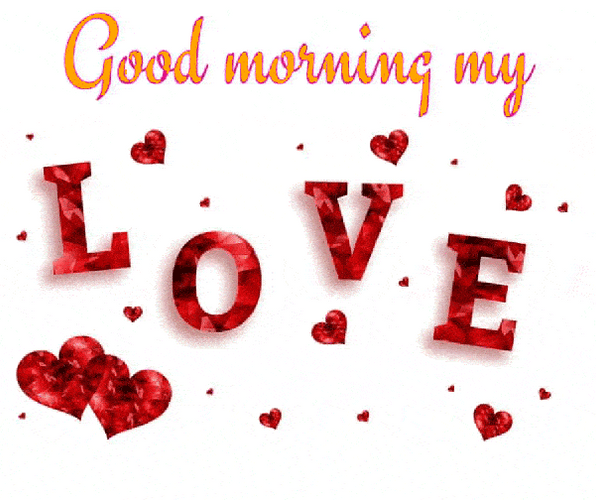 Good Morning My Love Ruby Hearts