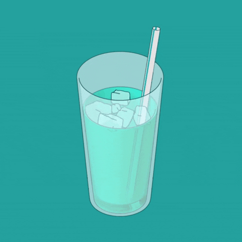 Iced Water Drink Cartoon