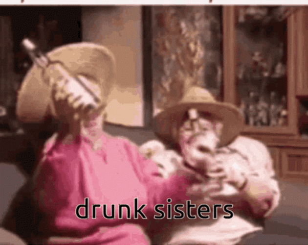 Funny Drunk Sisters