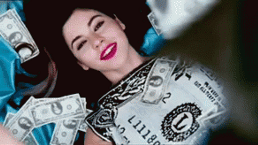 Marina In Bed Of Money